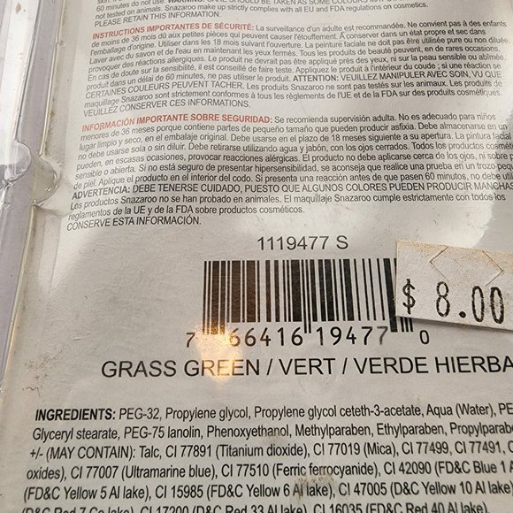 Snazaroo Grass Green Face Paint Dish 18 ml - Picture 4 of 4